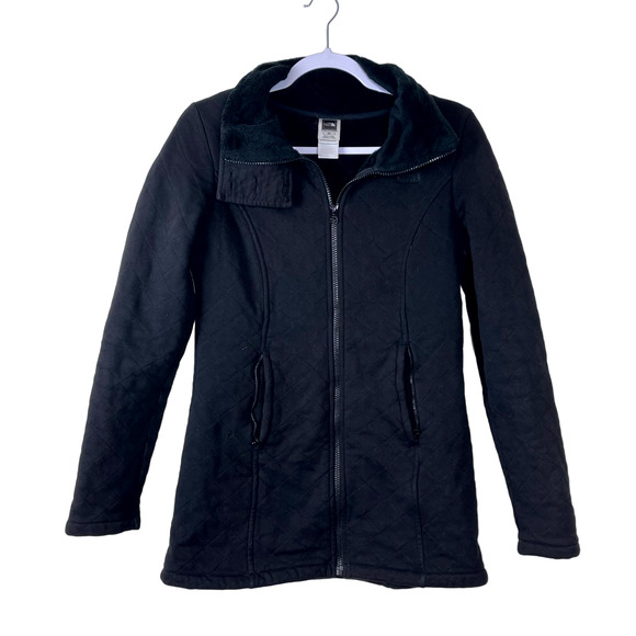 The North Face Black Quilted Full Zip Jacket Womens Size Small - Picture 1 of 8